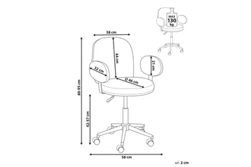 Kontorsstol Moraga Grön/Svart - Grön/Svart - Möbler - Fåtölj & stolar - Kontorsstol & skrivbordsstol