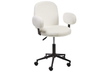 Kontorsstol Moraga Vit/Svart - Vit/Svart - Möbler - Fåt ölj & stolar - Kontorsstol & skrivbordsstol