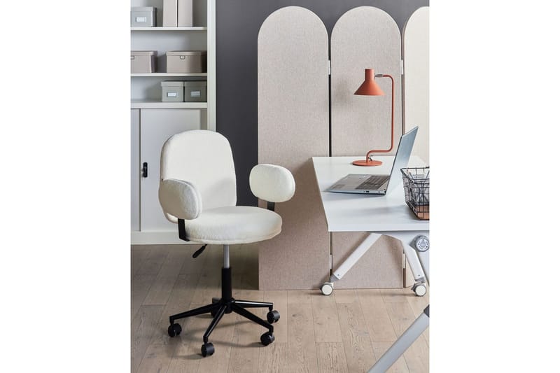 Kontorsstol Moraga Vit/Svart - Vit/Svart - Möbler - Fåtölj & stolar - Kontorsstol & skrivbordsstol