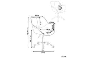Kontorsstol Newdale Ljusbrun - Ljusbrun - Möbler - Fåtölj & stolar - Kontorsstol & skrivbordsstol
