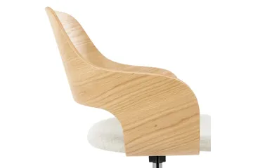 Kontorsstol Novato - Ljus trä, beige - Möbler - Fåtölj & stolar - Kontorsstol & skrivbordsstol