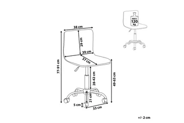 Kontorsstol Orlando Svart - Svart - Möbler - Fåtölj & stolar - Kontorsstol & skrivbordsstol
