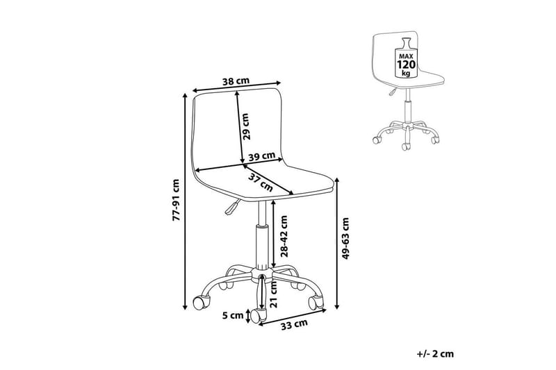 Kontorsstol Orlando Svart - Svart - Möbler - Fåtölj & stolar - Kontorsstol & skrivbordsstol