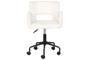 Kontorsstol Sanilac Vit/Svart - Vit/Svart - Möbler - Fåtölj & stolar - Kontorsstol & skrivbordsstol