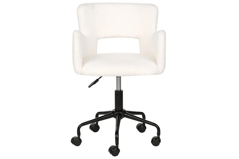 Kontorsstol Sanilac Vit/Svart - Vit/Svart - Möbler - Fåtölj & stolar - Kontorsstol & skrivbordsstol