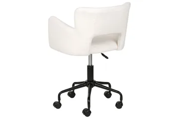 Kontorsstol Sanilac Vit/Svart - Vit/Svart - Möbler - Fåtölj & stolar - Kontorsstol & skrivbordsstol