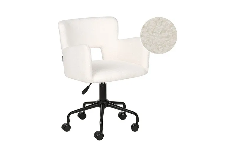 Kontorsstol Sanilac Vit/Svart, Vit/Svart