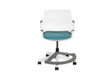 Barnstol Rookee För 4-14År 64x64xh76-93 Blå/Vit - Möbler - Barnmöbler - Barnstol - Skrivbordsstol barn