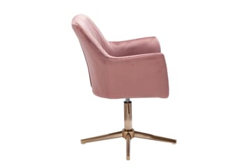 Clanton Kontorsstol med Armstöd - Rosa/Guld - Möbler - Fåtölj & stolar - Kontorsstol & skrivbordsstol