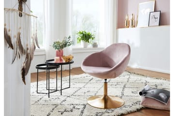 Clanton Kontorsstol - Rosa/Guld/Brun - Möbler - Fåtölj & stolar - Kontorsstol & skrivbordsstol