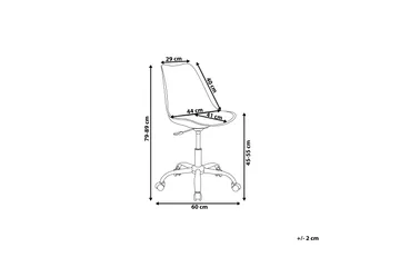 Dakota Ii Kontorsstol - Vit - Möbler - Fåtölj & stolar - Kontorsstol & skrivbordsstol