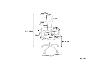 Design Kontorsstol - Vit - Möbler - Fåtölj & stolar - Kontorsstol & skrivbordsstol