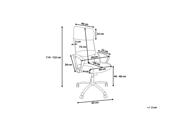 Design Kontorsstol - Vit - Möbler - Fåtölj & stolar - Kontorsstol & skrivbordsstol