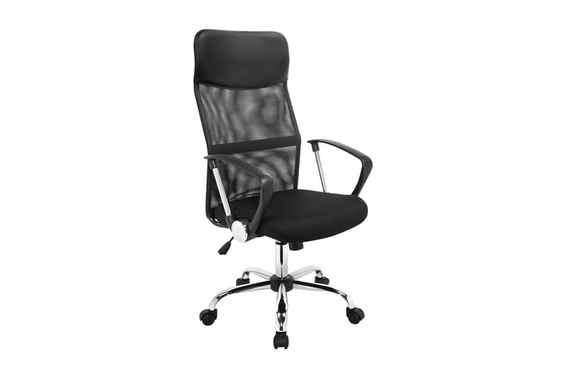 HI Kontorsstol svart stål - Svart - Kontorsstol & skrivbordsstol