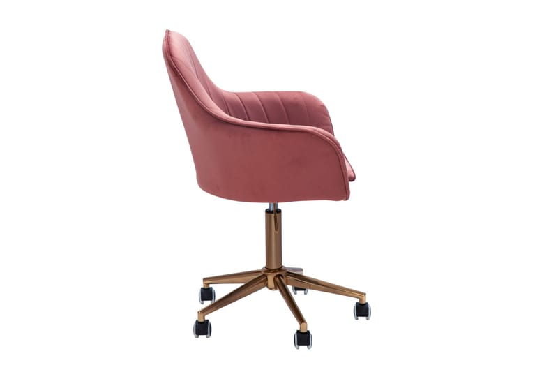 Hubdam Kontorsstol - Rosa/Guld - Möbler - Fåtölj & stolar - Kontorsstol & skrivbordsstol