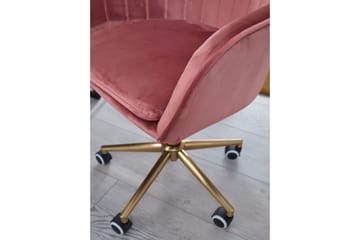 Hubdam Kontorsstol - Rosa/Guld - Möbler - Fåtölj & stolar - Kontorsstol & skrivbordsstol