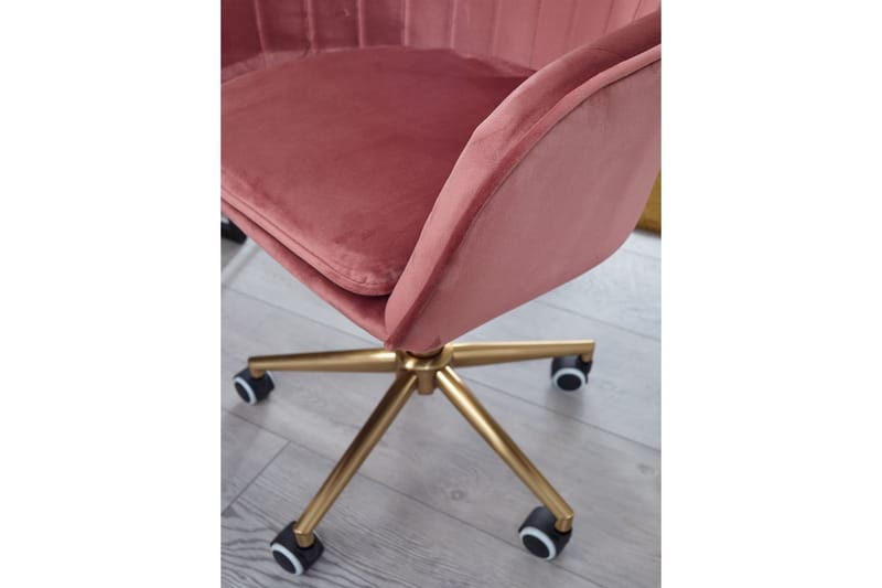 Hubdam Kontorsstol - Rosa/Guld - Möbler - Fåtölj & stolar - Kontorsstol & skrivbordsstol