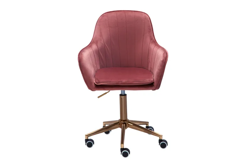 Hubdam Kontorsstol - Rosa/Guld - Möbler - Fåtölj & stolar - Kontorsstol & skrivbordsstol