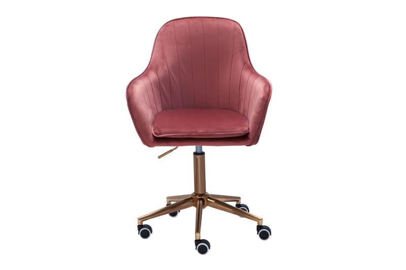 Hubdam Kontorsstol - Rosa/Guld - Möbler - Fåtölj & stolar - Kontorsstol & skrivbordsstol