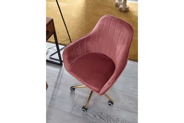 Hubdam Kontorsstol - Rosa/Guld - Möbler - Fåtölj & stolar - Kontorsstol & skrivbordsstol