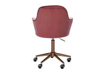 Hubdam Kontorsstol - Rosa/Guld - Möbler - Fåtölj & stolar - Kontorsstol & skrivbordsstol