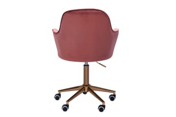 Hubdam Kontorsstol - Rosa/Guld - Möbler - Fåtölj & stolar - Kontorsstol & skrivbordsstol