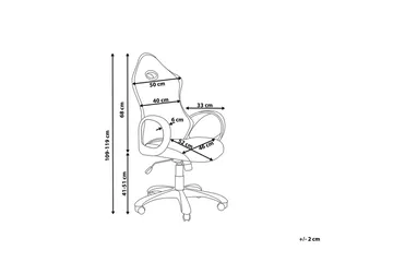 Ichair Kontorsstol - Svart/Vit - Möbler - Fåtölj & stolar - Kontorsstol & skrivbordsstol