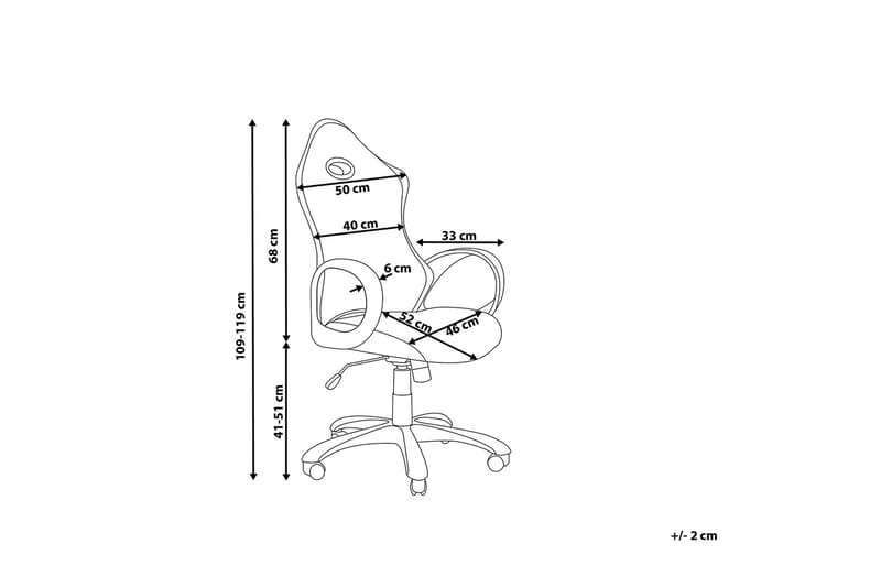 Ichair Kontorsstol - Svart/Vit - Möbler - Fåtölj & stolar - Kontorsstol & skrivbordsstol