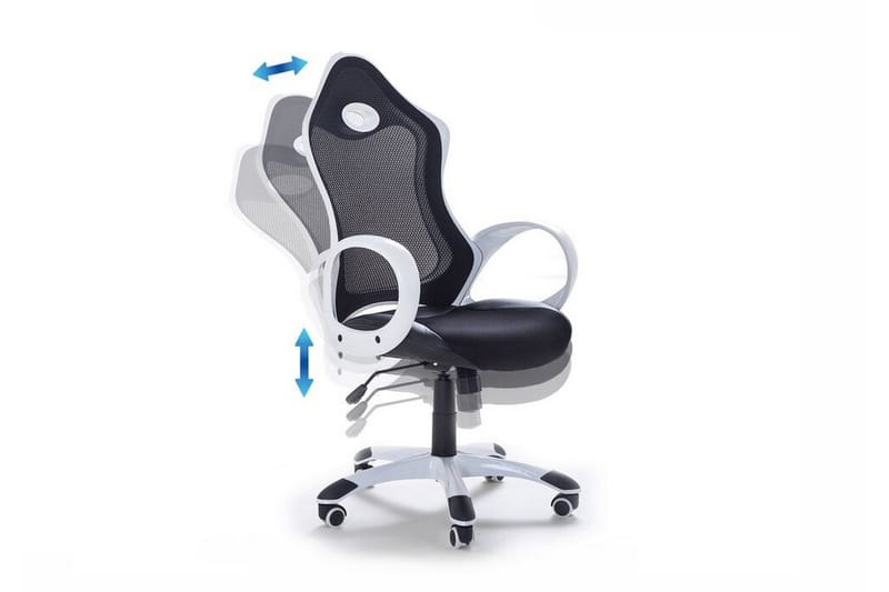 Ichair Kontorsstol - Svart/Vit - Möbler - Fåtölj & stolar - Kontorsstol & skrivbordsstol