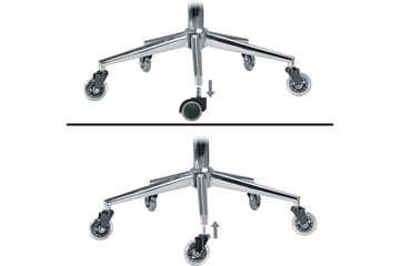 Izic Hjul till Kontorsstol 5-pack - Transparent - Möbler - Fåtölj & stolar - Kontorsstol & skrivbordsstol