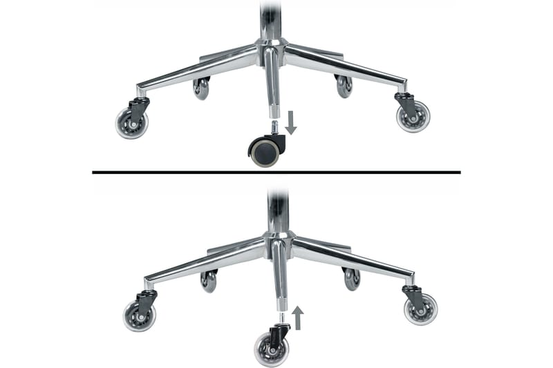 Izic Hjul till Kontorsstol 5-pack - Transparent - Möbler - Fåtölj & stolar - Kontorsstol & skrivbordsstol