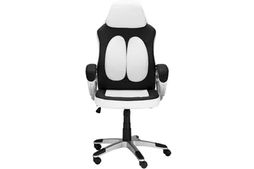 Junpeya Kontorsstol Höj och sänkbar - Svart/Vit - Möbler - Fåtölj & stolar - Kontorsstol & skrivbordsstol