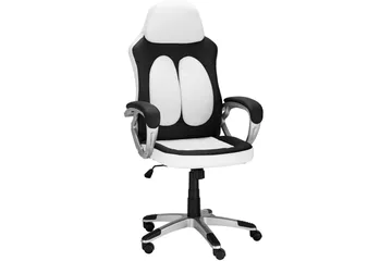 Junpeya Kontorsstol Höj och sänkbar - Svart/Vit - Möbler - Fåtölj & stolar - Kontorsstol & skrivbordsstol