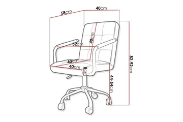 Kintore Kontorsstol Black - Möbler - Fåtölj & stolar - Kontorsstol & skrivbordsstol