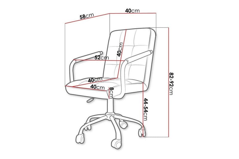 Kintore Kontorsstol Black - Möbler - Fåtölj & stolar - Kontorsstol & skrivbordsstol