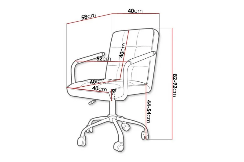 Kintore Kontorsstol Black - Möbler - Fåtölj & stolar - Kontorsstol & skrivbordsstol