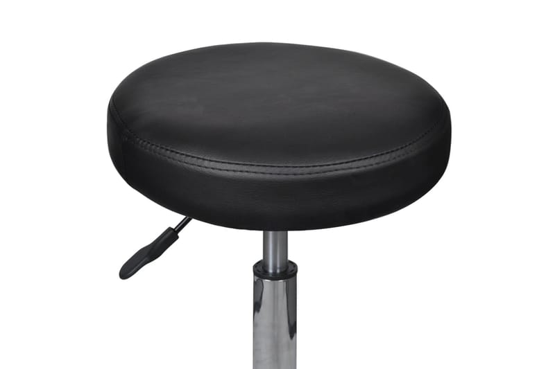 Kontorspallar 2 st svart 35,5x98 cm konstläder - Svart - Kontorsstol & skrivbordsstol