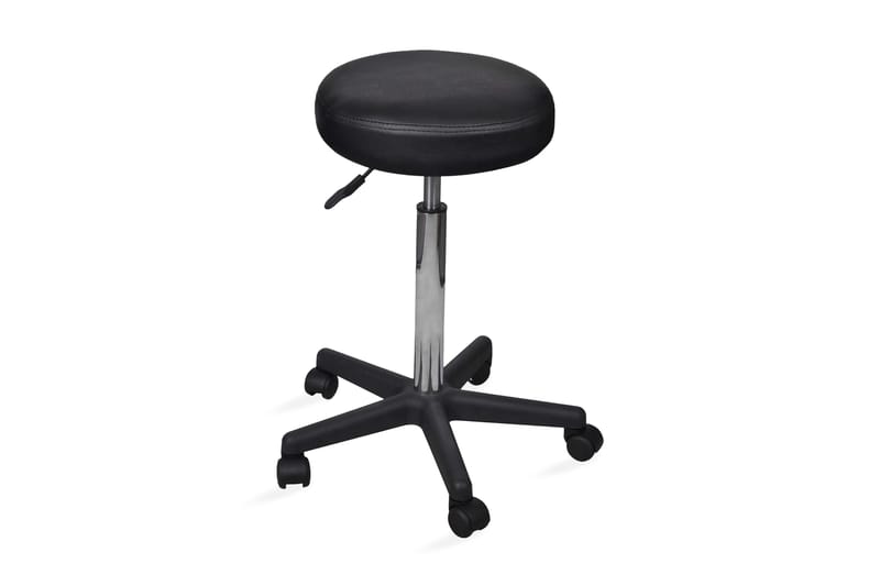 Kontorspallar 2 st svart 35,5x98 cm konstläder - Svart - Kontorsstol & skrivbordsstol