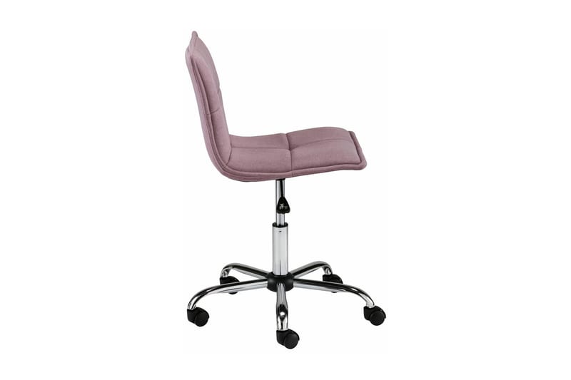 Kontorsstol Bartal Konstläder - Rosa|Krom - Möbler - Fåtölj & stolar - Kontorsstol & skrivbordsstol