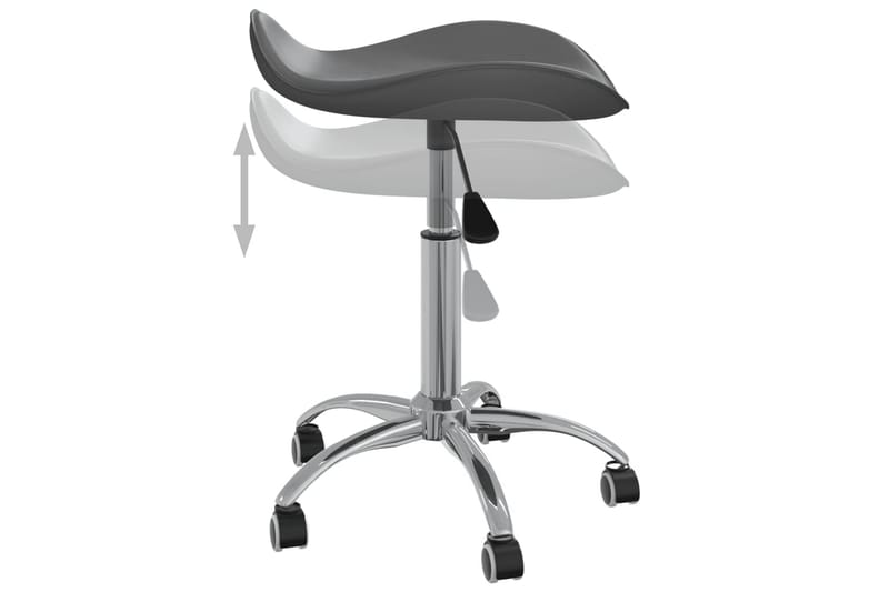 Kontorsstol grå konstläder - Grå - Kontorsstol & skrivbordsstol