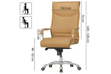 Kontorsstol Gutsche - Karamell - Möbler - Fåtölj & stolar - Kontorsstol & skrivbordsstol