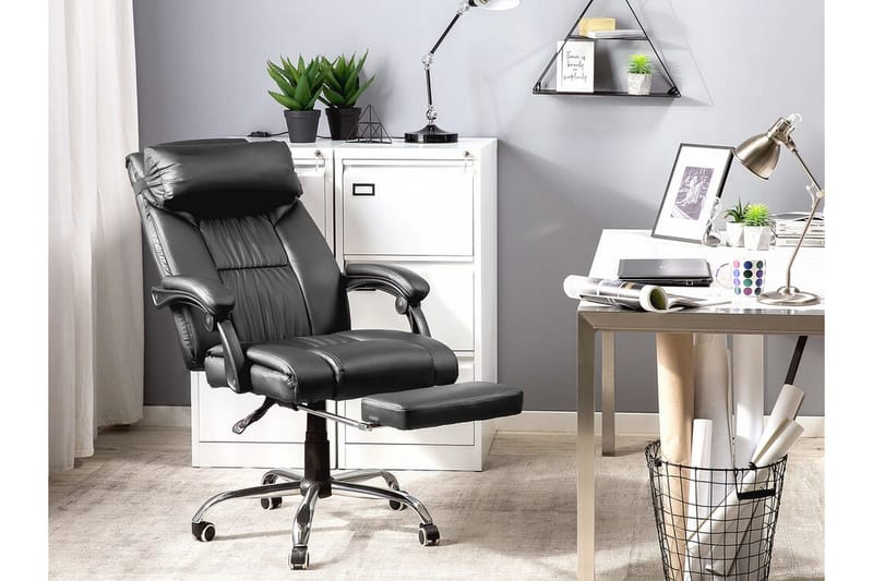 Kontorsstol Luxury - Svart - Kontorsstol & skrivbordsstol