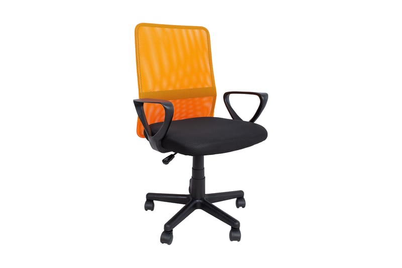 Kontorstol Belinda Svart/Orange - Möbler - Fåtölj & stolar - Kontorsstol & skrivbordsstol