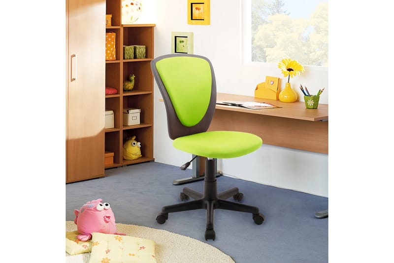 Kontorstol BIANCA 42x51xH82-94 färg: grön/grå - Kontorsstol & skrivbordsstol