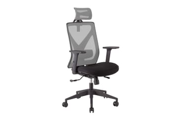 Kontorstol MIKE 64x65xH110-120cm svart/grå - Möbler - Fåtölj & stolar - Kontorsstol & skrivbordsstol