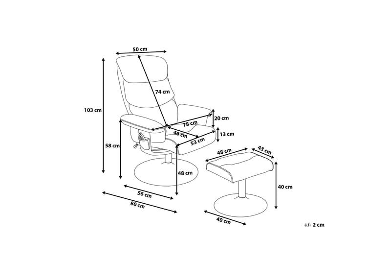 Legend Recliner med fotpall - Grå - Möbler - Fåtölj & stolar - Fåtölj - Massagestol & massagefåtölj