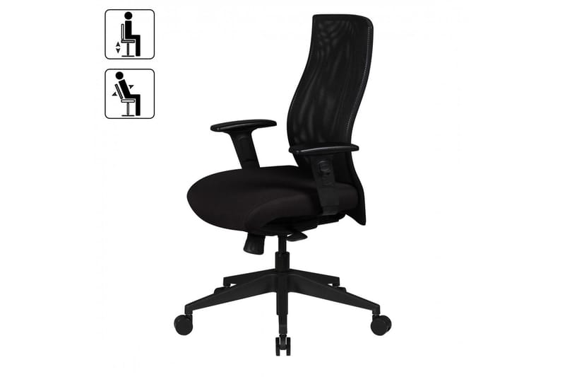 Lyndell Kontorsstol - Svart - Möbler - Fåtölj & stolar - Kontorsstol & skrivbordsstol