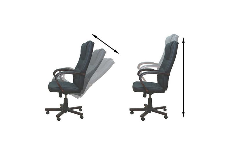 Lyxig kontorsstol svart - Svart - Kontorsstol & skrivbordsstol