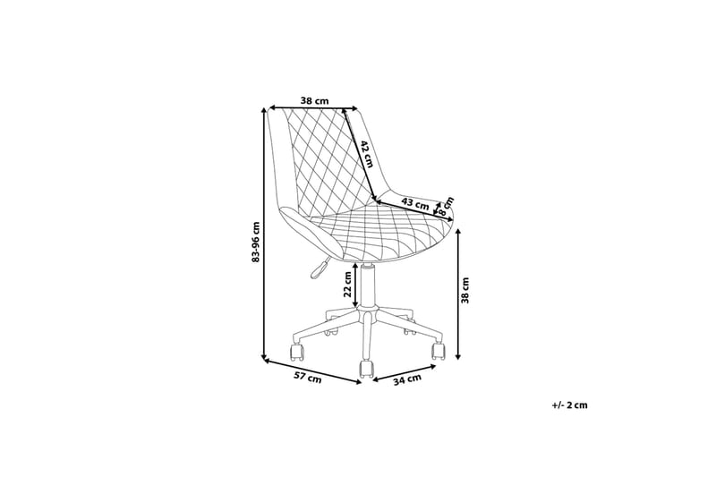 Maribel Kontorsstol - Grå - Möbler - Fåtölj & stolar - Kontorsstol & skrivbordsstol