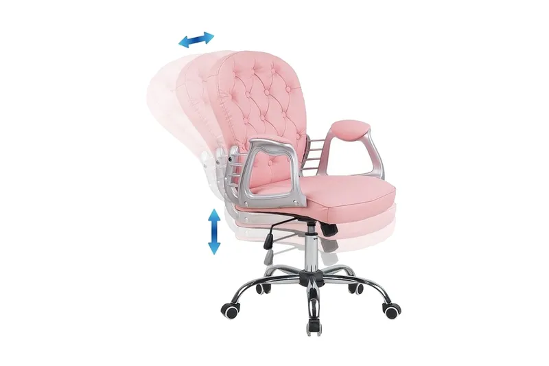 Princess Kontorsstol - Rosa - Möbler - Fåtölj & stolar - Kontorsstol & skrivbordsstol